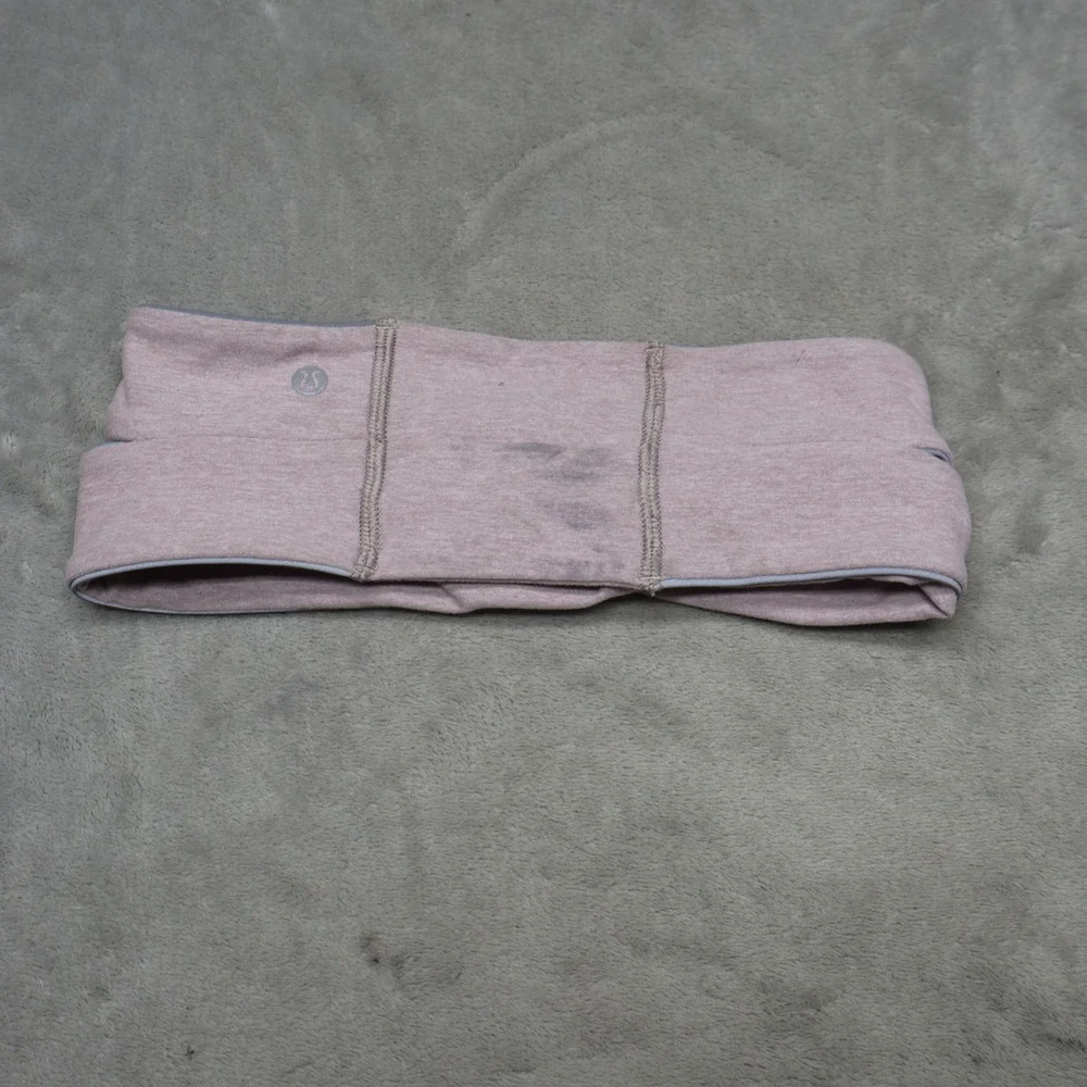 Lululemon Headband Women One Size Pink Fly Away Tamer Stretch Luxtreme Athletic‎